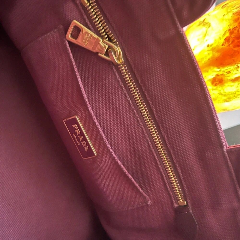 Prada Burgundy Studded Women's Bag - Picture 7 of 13